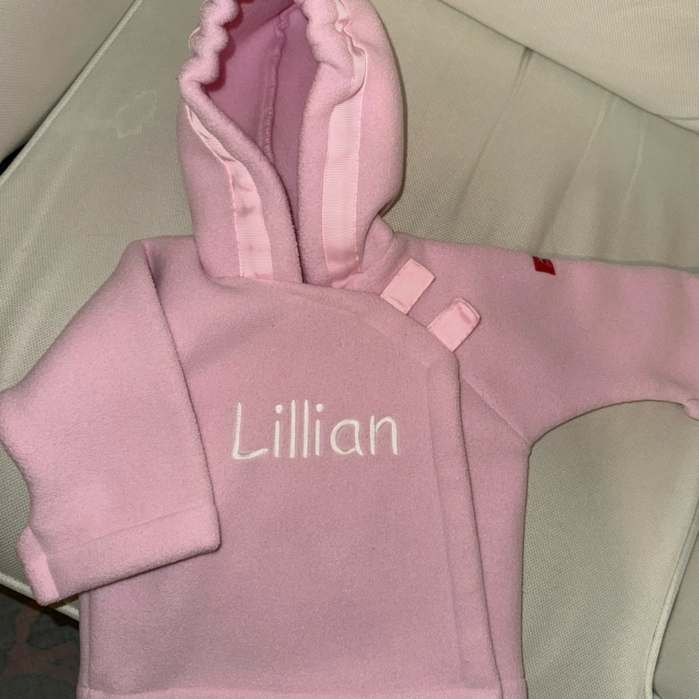 Lillian Pink Hooded Baby Jacket Wigedon Baby Jacket